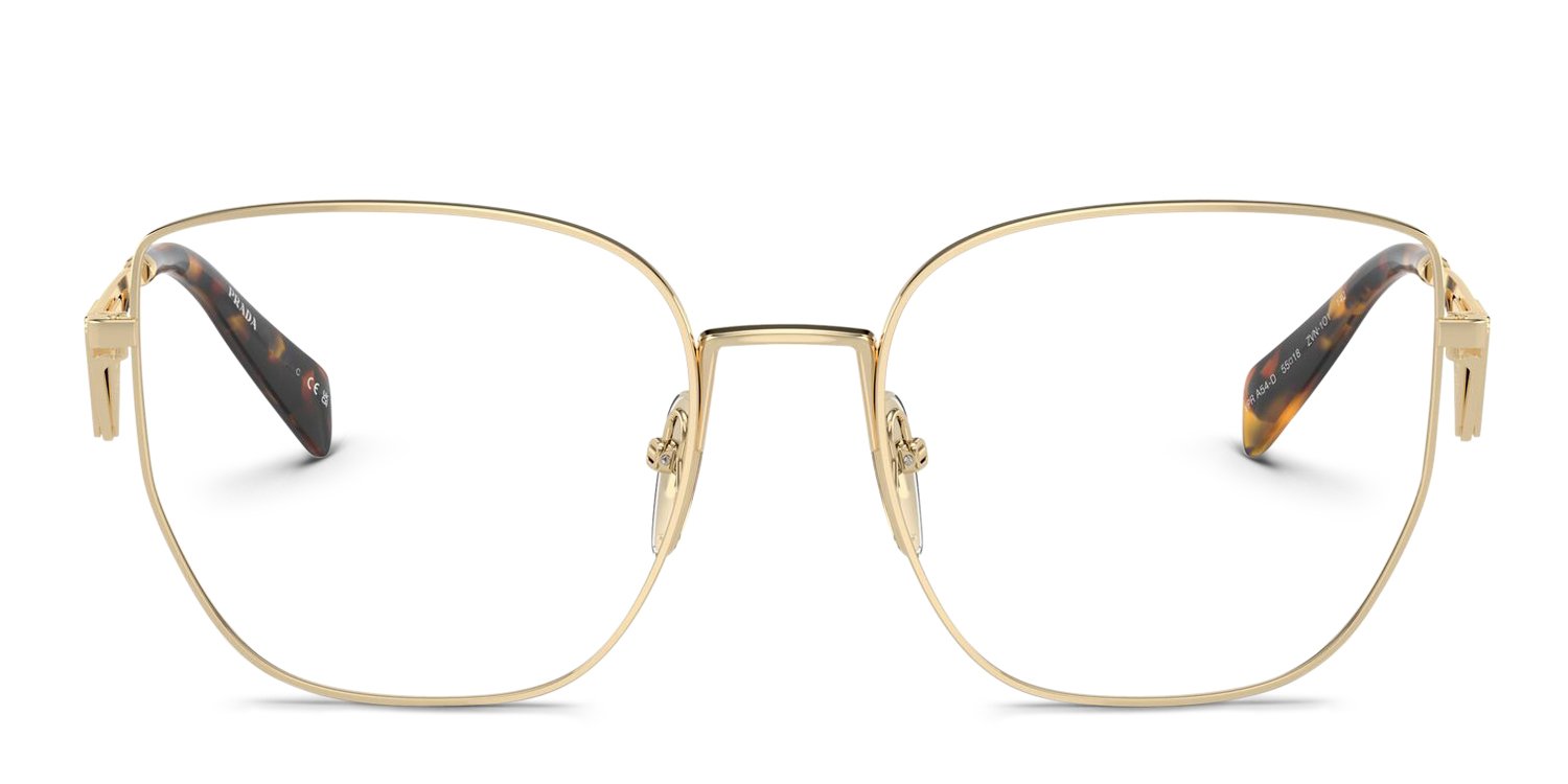 Prada PRA54VD Gold Eyeglasses | OTTICA.com